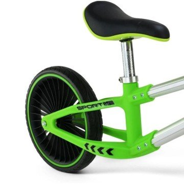 Фото4.Велобіг сталевий, колеса 12 дюймів PU,зелений (у короб. 63*16*43 см)