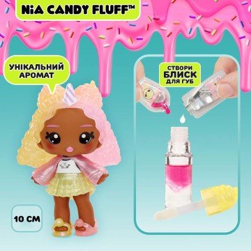 Фото4.Ігровий набір з лялькою та блиском для губ YUMMILAND (ЯММІЛЕНД) S2 – НІЯ КЕНДІ ФЛАФФ Yummiland (2948