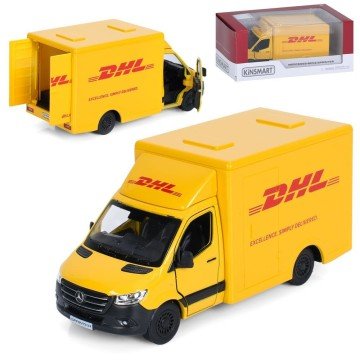 Фото4.Модель легкова MERCEDES-BENZ Sprinter (DHL Edition 5ʼʼ KT5475W  метал.інерц.відкр.дв.кор) Kinsmart (