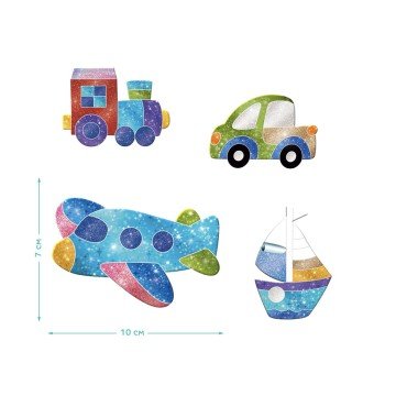 Фото8.Магнітний набір для творчості з фольгою «Транспорт» Dodo (303132)