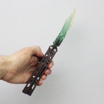 Фото5.Сувенірний ніж «Метелик DRAGON GLASS», Смарагд