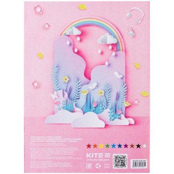 Фото5.Картон кольоровий одностор. А5 (10арк/ 10кол), слайдер, Kite Kite (265154)