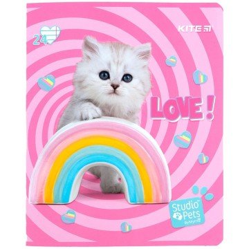 Фото5.Зошит 24 арк., лін., софт тач + УФ лак, SP