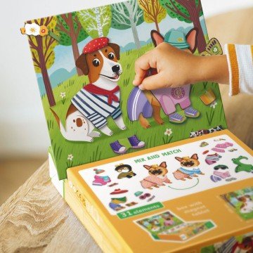 Фото5.Магнітна гра «Одягалка: Кумедні пси»