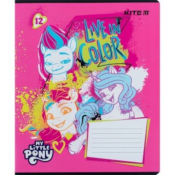 Фото6.Зошит 12 арк., лін., УФ лак + глітер, LP