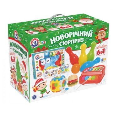 Фото7.Новорічний набір іграшок ТехноК (коробка 37 х 27.5 х 19.3 см)