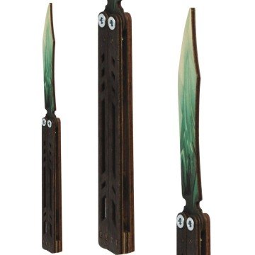 Фото7.Сувенірний ніж «Метелик DRAGON GLASS», Смарагд