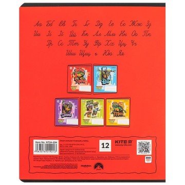 Фото7.Зошит 12 арк., лін., софт тач + УФ лак, NT