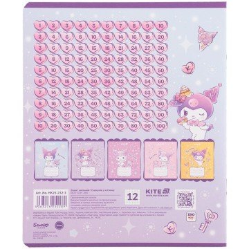 Фото8.Зошит 12 арк., кл., УФ лак + глітер, HK-3