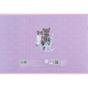 Фото7.Зошит для малювання, 12 арк., скоба, софт тач + УФ лак, SP