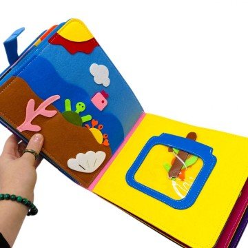 Фото7.Мʼяка книжка-бізіборд 