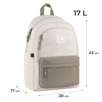 Фото7.Рюкзак GoPack Education Teens 141L бежевий, коричневий GoPack (289180)