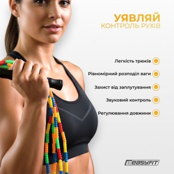 Фото7.Скакалка швидкісна EasyFit (298901)