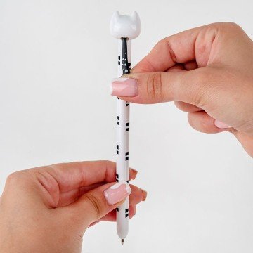 Фото8.Ручка кулькова автоматична Funny cat, синя