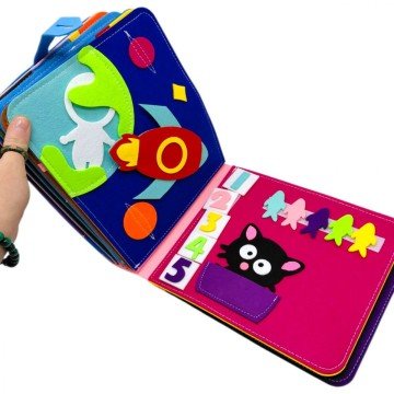 Фото8.Мʼяка книжка-бізіборд 