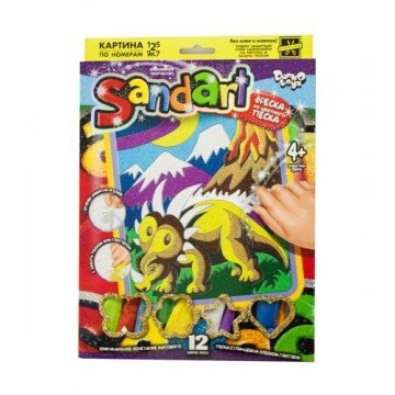 Фото1.Фреска з кольорового піску 