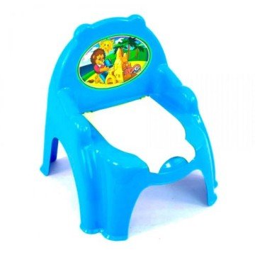 Фото1.Горщик дитячий з кришкою, блакитний