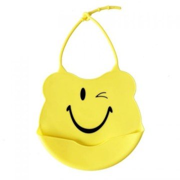 Фото1.Слинявчик силіконовий, жовтий