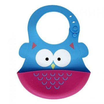 Фото1.Слинявчик силіконовий, блакитний