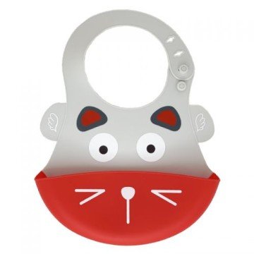 Фото1.Слинявчик силіконовий, сірий