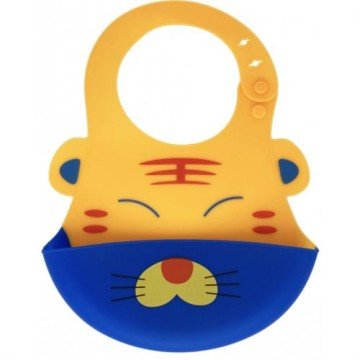 Фото1.Слинявчик силіконовий, помаранчевий