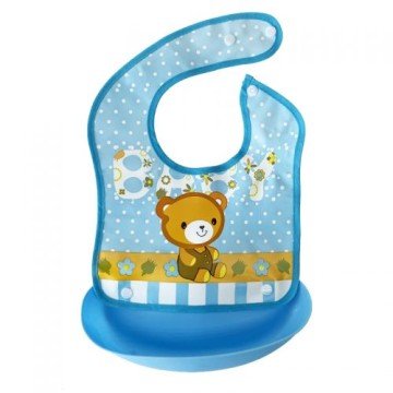 Фото1.Слинявчик з кишенькою, блакитний