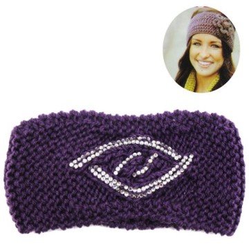 Фото1.В'язана пов'язка, фіолетова