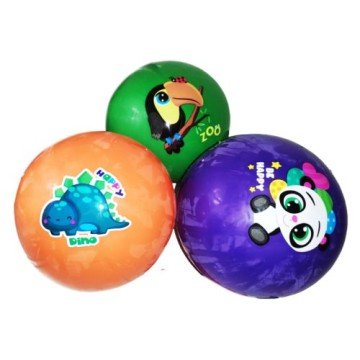 Фото1.Іграшка мʼяч гумовий, 22 см, мікс видів, 1 штука