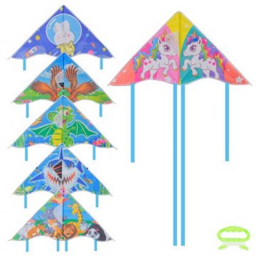 Фото1.Повітряний змій, 80 см, в пакеті, мікс видів