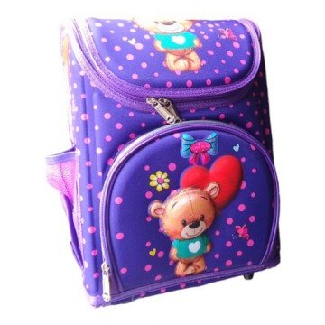 Фото1.Рюкзак Ведмедик регульовані лямки, 2 відділення (26х35х17 см)