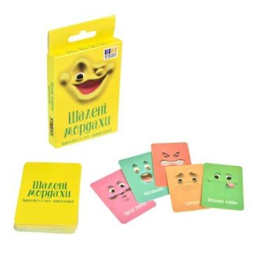 Фото1.Настільна гра Strateg Шалені мордахи українською мовою