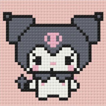 Фото1.Алмазна мозаїка (міні) Куромі (Kuromi), 10х10 см