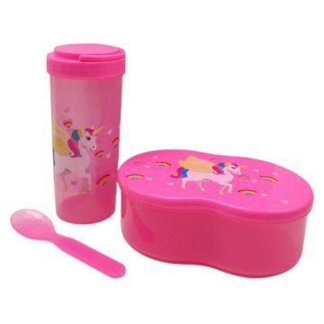 Фото1.Набір посуду (Ланч бокс + пляшка)