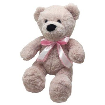 Фото1.Мʼяка іграшка Ведмедик Тедді 35 см (СВІТЛО-СІРИЙ)